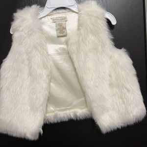 Cynthia Rowley girls faux fur vest